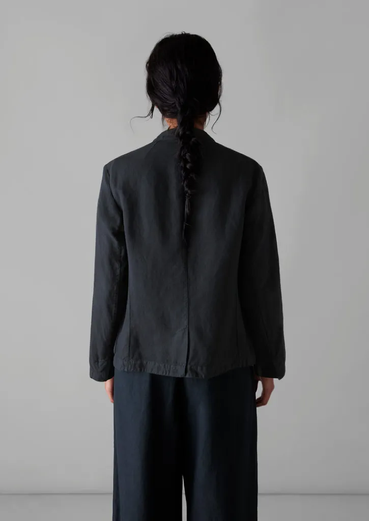 TOAST Garment Dyed Cotton Linen Neat Jacket-Women Coats & Jackets