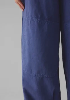 TOAST Garment Dyed Cotton Linen Canvas Trousers-Women Linen|Trousers