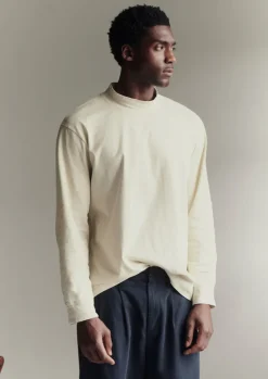 TOAST Garment Dyed Cotton Long Sleeve Tee- Tops & Tees