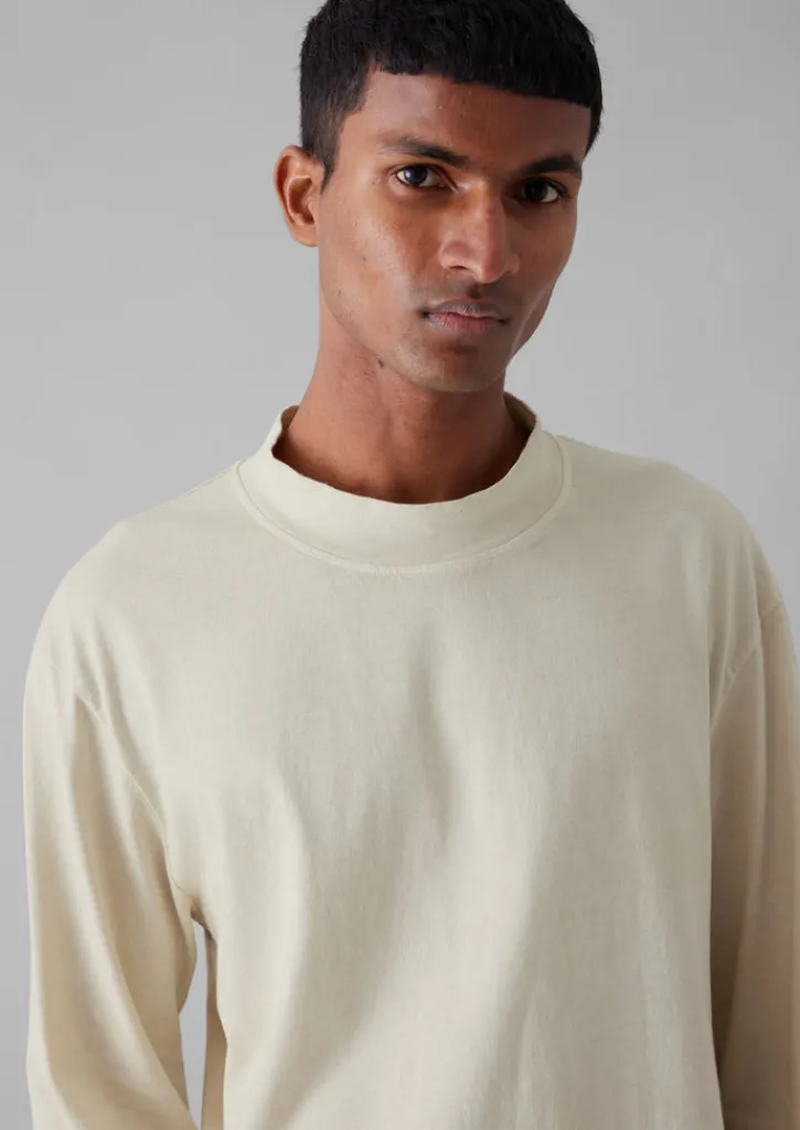 TOAST Garment Dyed Cotton Long Sleeve Tee- Tops & Tees
