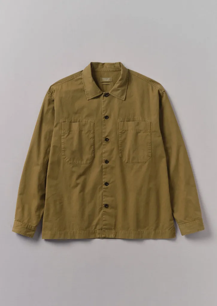 TOAST Garment Dyed Cotton Twill Shirt- Workwear|Shirts