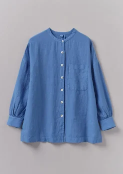 TOAST Garment Dyed Linen Oversized Shirt-Women Linen|Loungewear
