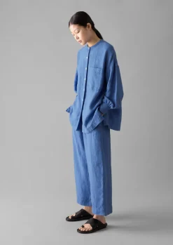 TOAST Garment Dyed Linen Oversized Shirt-Women Linen|Loungewear