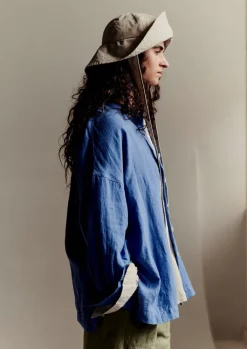 TOAST Garment Dyed Linen Oversized Shirt-Women Linen|Loungewear