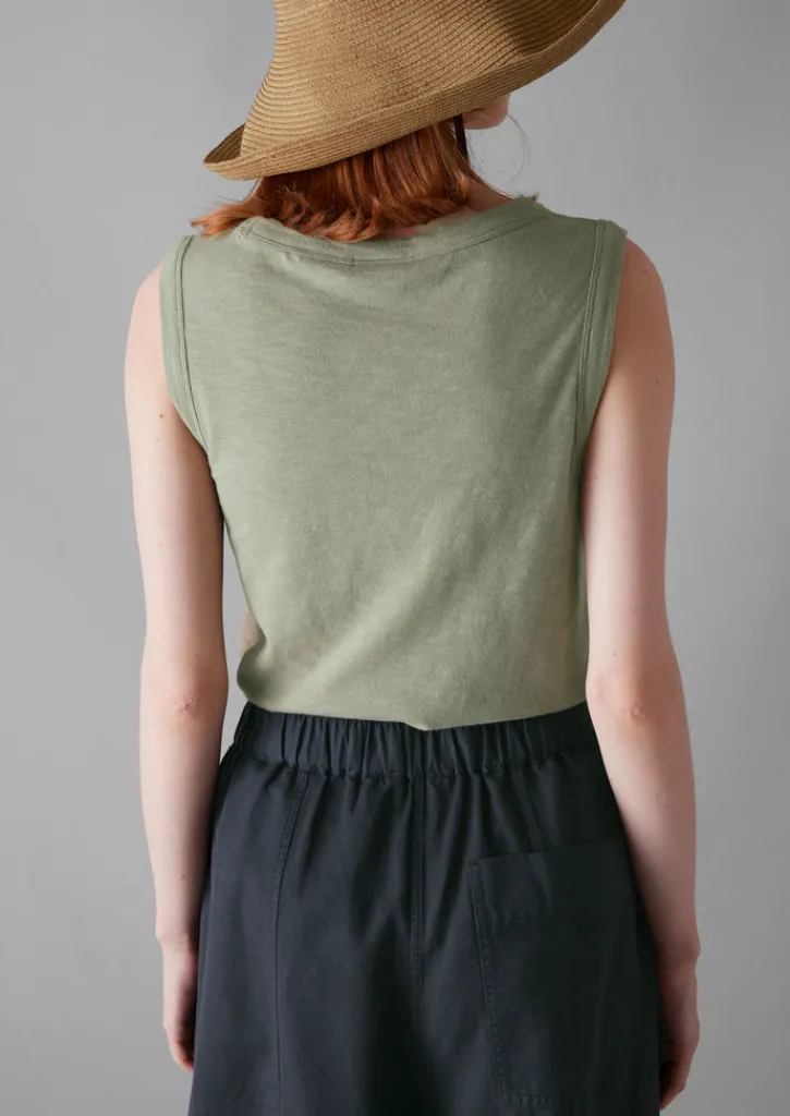 TOAST Garment Dyed Organic Cotton Tank Top-Women Jersey|Tops & Tees
