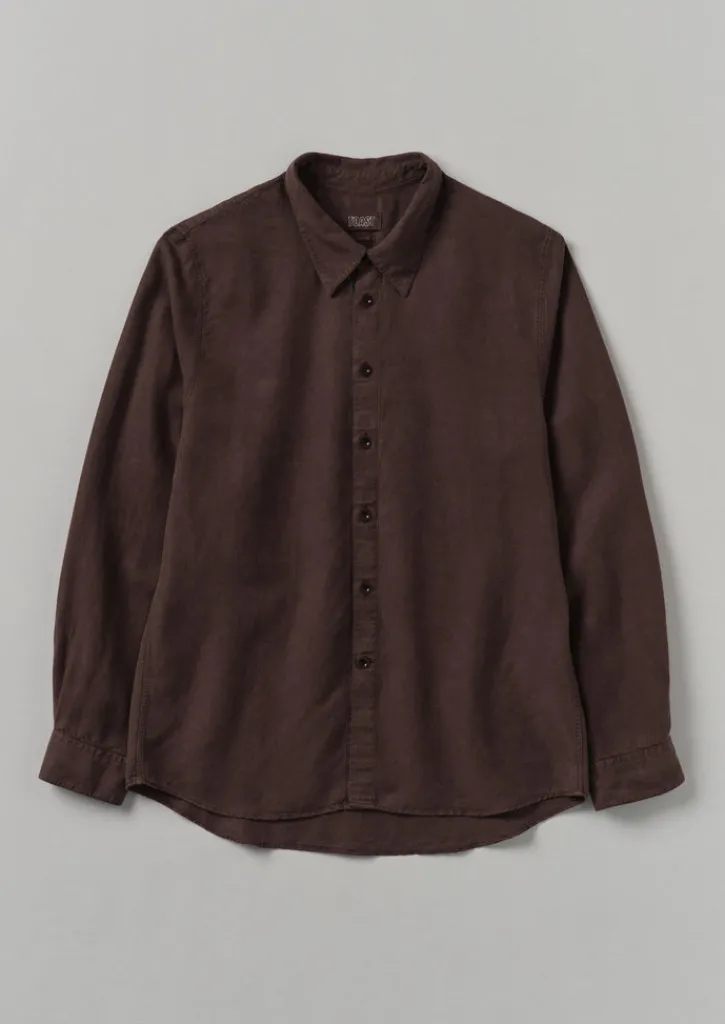 TOAST Garment Dyed Point Collar Shirt- Shirts