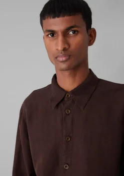 TOAST Garment Dyed Point Collar Shirt- Shirts