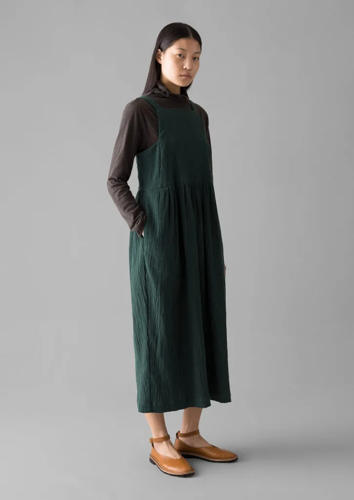TOAST Gathered Waist Crinkled Cotton Dress-Women Loungewear|Dresses