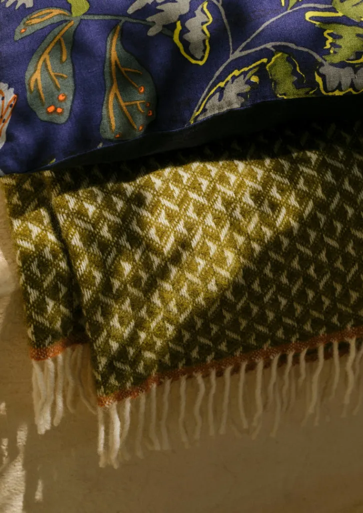 TOAST Geo Diamond Wool Blanket- Textiles|Blankets & Throws