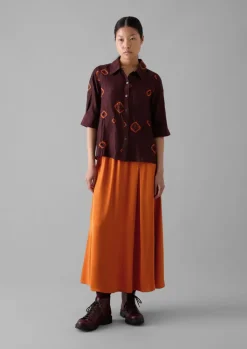 TOAST Gia Hand Bandhini Silk Shirt-Women Shirts|Tops & Tees