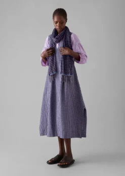 TOAST Gingham Hand Woven Scarf-Women Hats, Scarves & Gloves