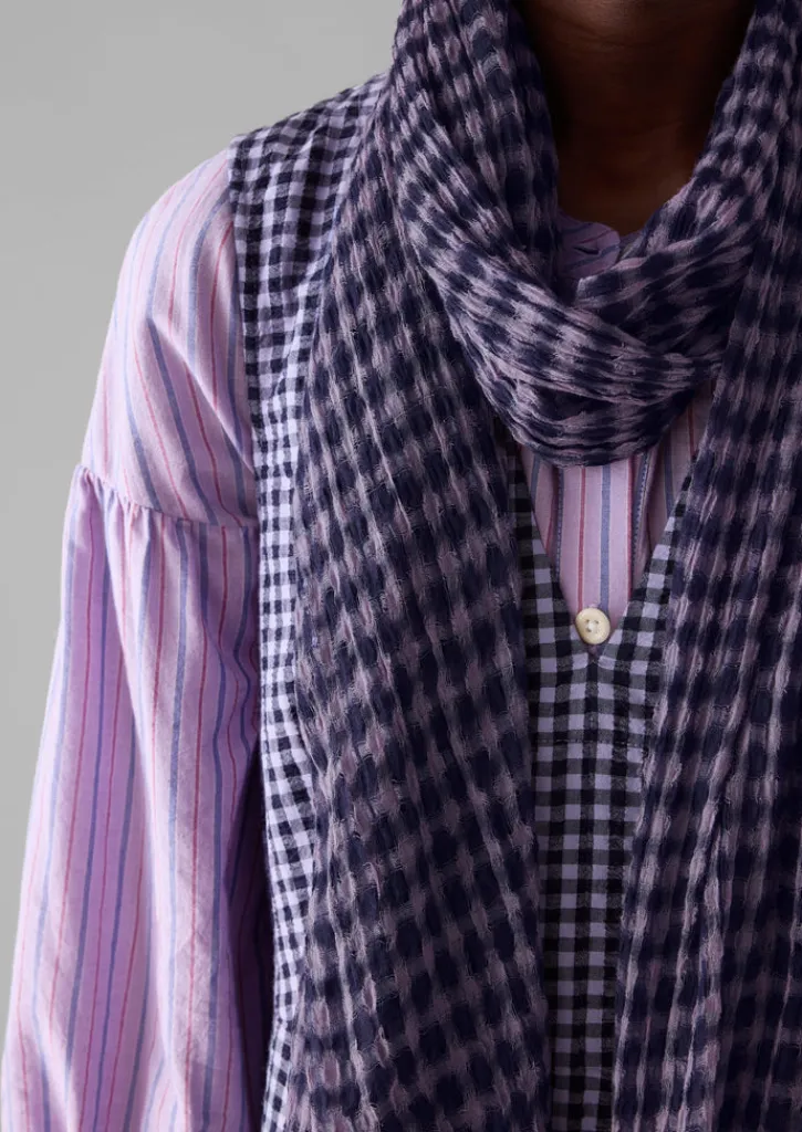 TOAST Gingham Hand Woven Scarf-Women Hats, Scarves & Gloves