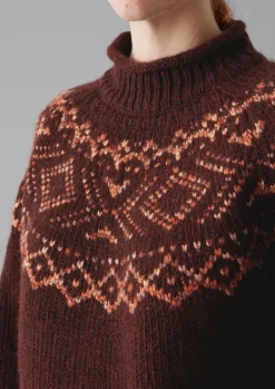 TOAST Graphic Yoke Sweater-Women Knitwear