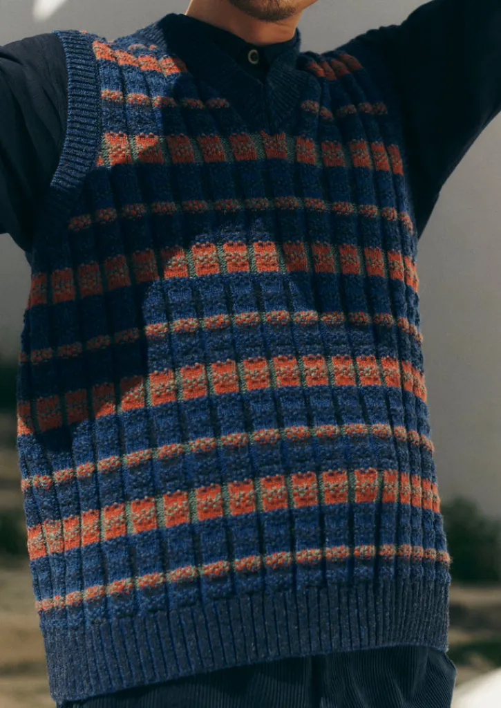 TOAST Grid Stitch Tank Top- Tops & Tees|Knitwear