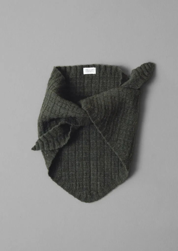 TOAST Grid Stitched Knitted Bandana- Hats, Scarves & Gloves|Hats, Scarves & Gloves