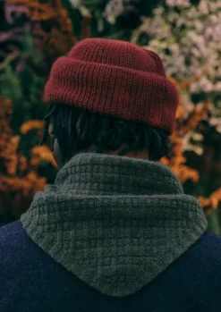 TOAST Grid Stitched Knitted Bandana- Hats, Scarves & Gloves|Hats, Scarves & Gloves