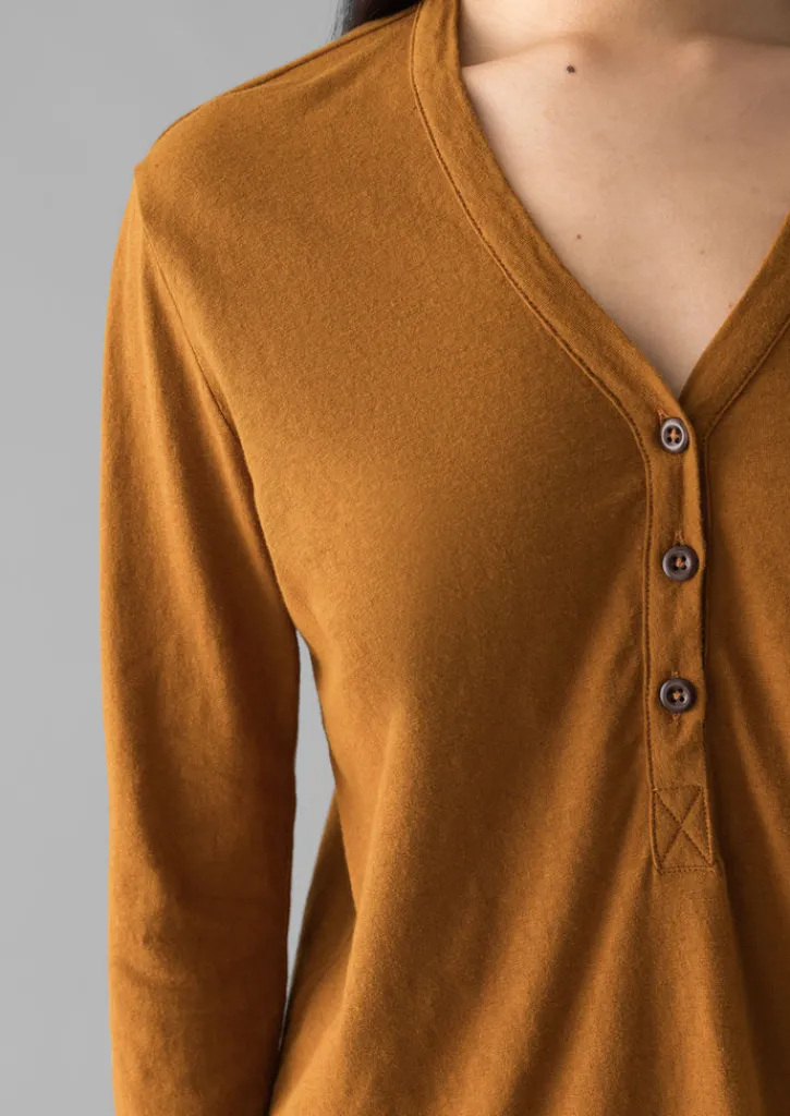 TOAST Half Placket Cotton Linen Tee-Women Linen|Jersey