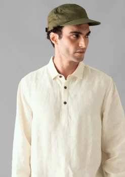 TOAST Half Placket Linen Shirt- Linen|Shirts