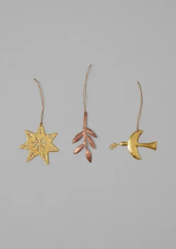 TOAST Hammered Metal Sprig Decoration- Christmas Decorations