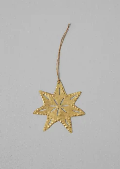 TOAST Hammered Metal Star Decoration- Christmas Decorations