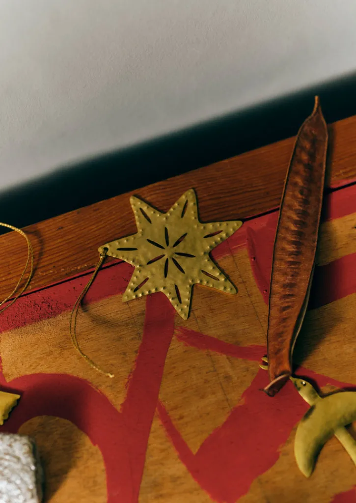 TOAST Hammered Metal Star Decoration- Christmas Decorations