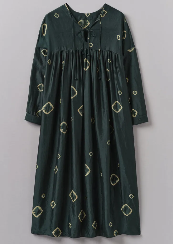 TOAST Hand Bandhini Silk Dress-Women Dresses