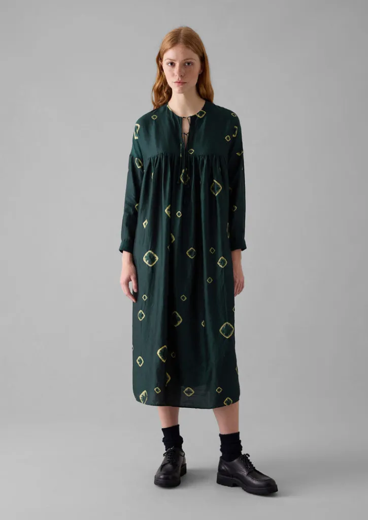 TOAST Hand Bandhini Silk Dress-Women Dresses