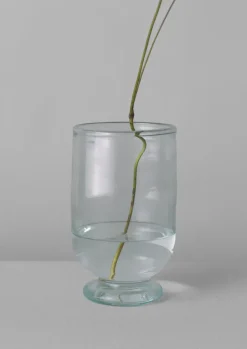 TOAST Hand Blown Footed Vase- Glass|Decorative Pieces