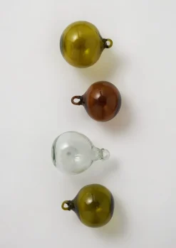 TOAST Hand Blown Glass Bauble Set- Glass|Christmas Decorations