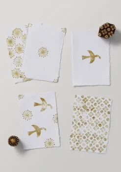 TOAST Hand Carved Dove Block Printing Kit- Stationery|Christmas Decorations