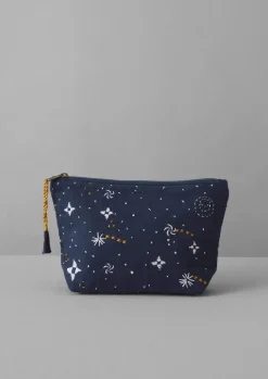 TOAST Hand Embroidered Celestial Pouch- Textiles|Bathroom