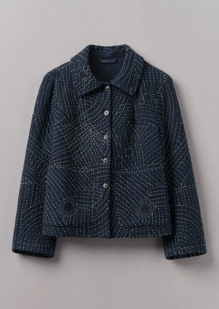 TOAST Hand Embroidered Kantha Jacket-Women Coats & Jackets