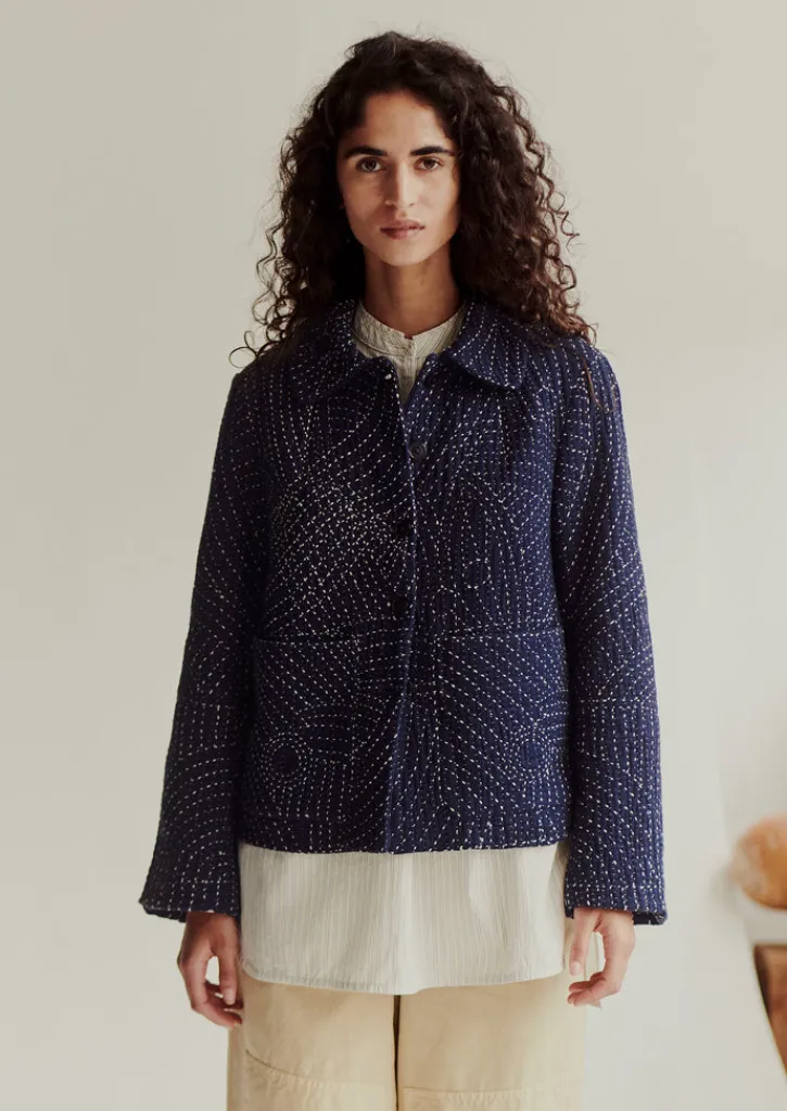 TOAST Hand Embroidered Kantha Jacket-Women Coats & Jackets