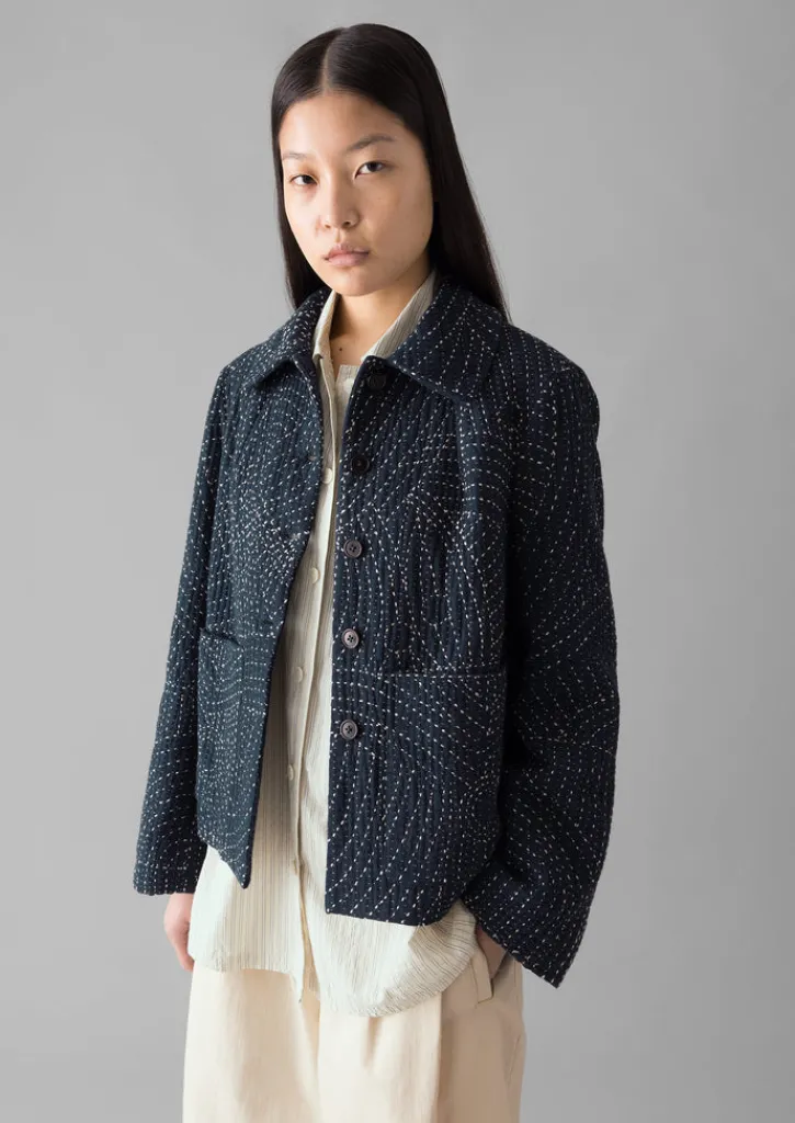 TOAST Hand Embroidered Kantha Jacket-Women Coats & Jackets