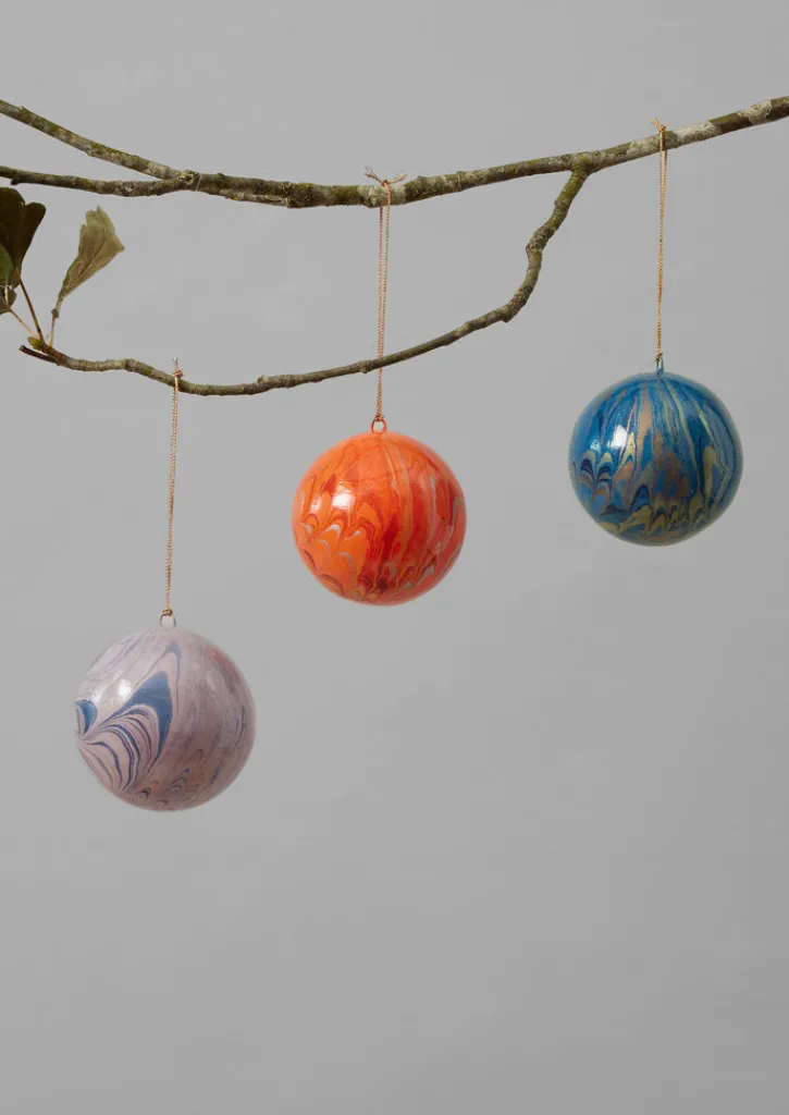 TOAST Hand Marbled Bauble- Christmas Decorations