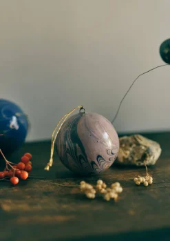TOAST Hand Marbled Bauble- Christmas Decorations