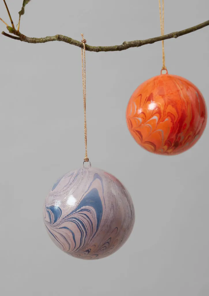 TOAST Hand Marbled Bauble- Christmas Decorations