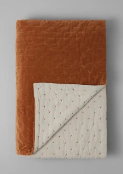 TOAST Hand Quilted Velvet Bedspread- Textiles|Blankets & Throws
