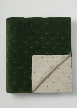 TOAST Hand Quilted Velvet Throw- Textiles|Blankets & Throws