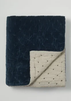 TOAST Hand Quilted Velvet Throw- Textiles|Blankets & Throws