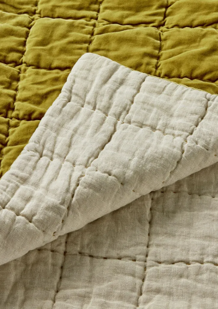 TOAST Hand Stitched Organic Velvet Quilt- Textiles|Blankets & Throws