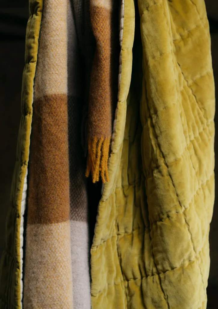 TOAST Hand Stitched Organic Velvet Quilt- Textiles|Blankets & Throws