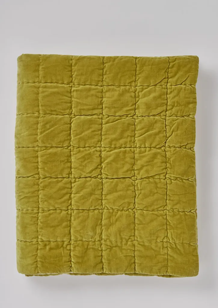 TOAST Hand Stitched Organic Velvet Quilt- Textiles|Blankets & Throws