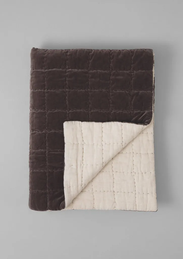 TOAST Hand Stitched Velvet Quilt- Textiles|Blankets & Throws