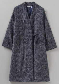 TOAST Hand Woven Crosshatch Kantha Gown-Women Gowns|Nightwear
