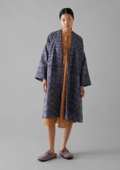TOAST Hand Woven Crosshatch Kantha Gown-Women Gowns|Nightwear