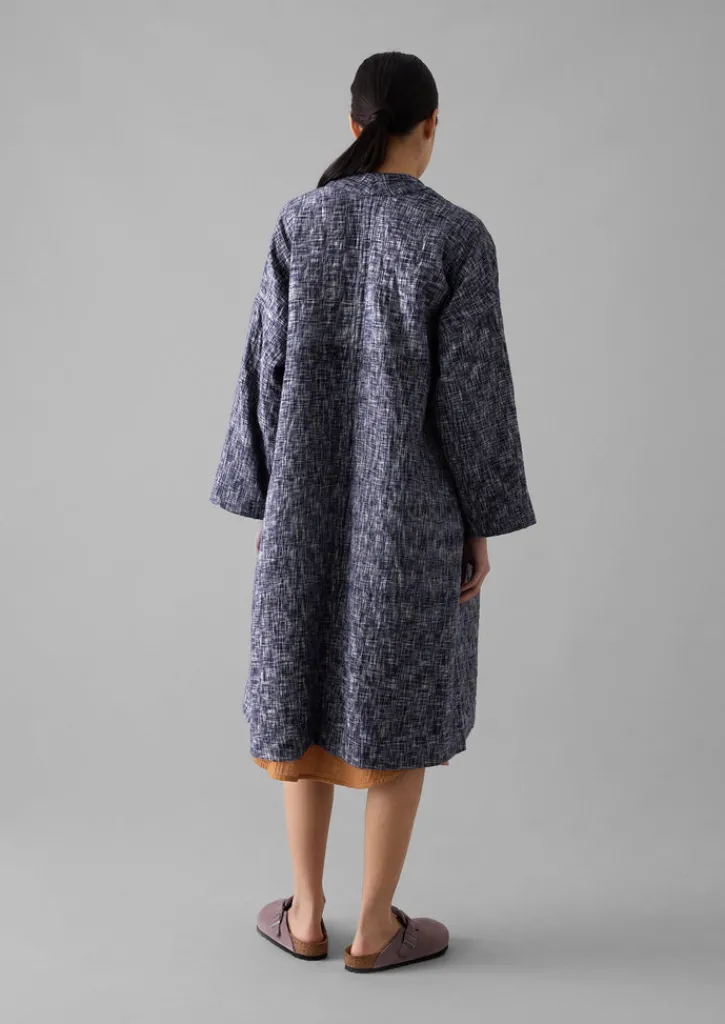 TOAST Hand Woven Crosshatch Kantha Gown-Women Gowns|Nightwear