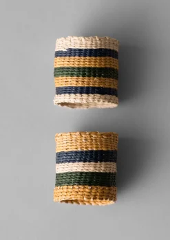 TOAST Hand Woven Iraca Napkin Rings- Textiles|Kitchen
