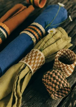TOAST Hand Woven Iraca Napkin Rings- Textiles|Kitchen