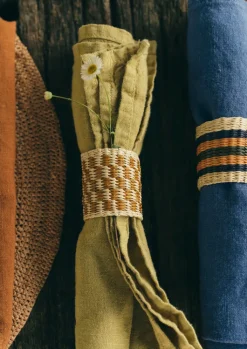 TOAST Hand Woven Iraca Napkin Rings- Textiles|Kitchen
